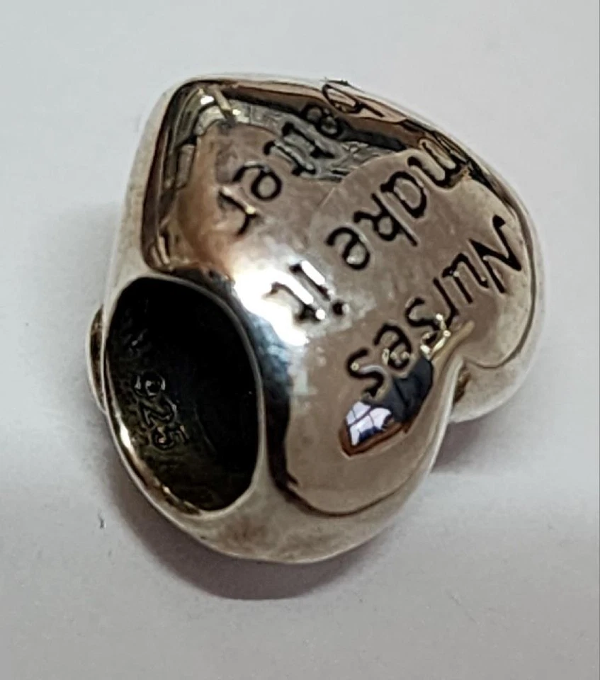 Chamilia HEART OF A NURSE ~ NURSES MAKE IT BETTER BANDAID Silver Bead 2010-3462 - Image 4 of 4