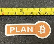 PLAN B Bitcoin Sticker BTC Cryptocurrency Waterproof Vinyl Decal Ethereum