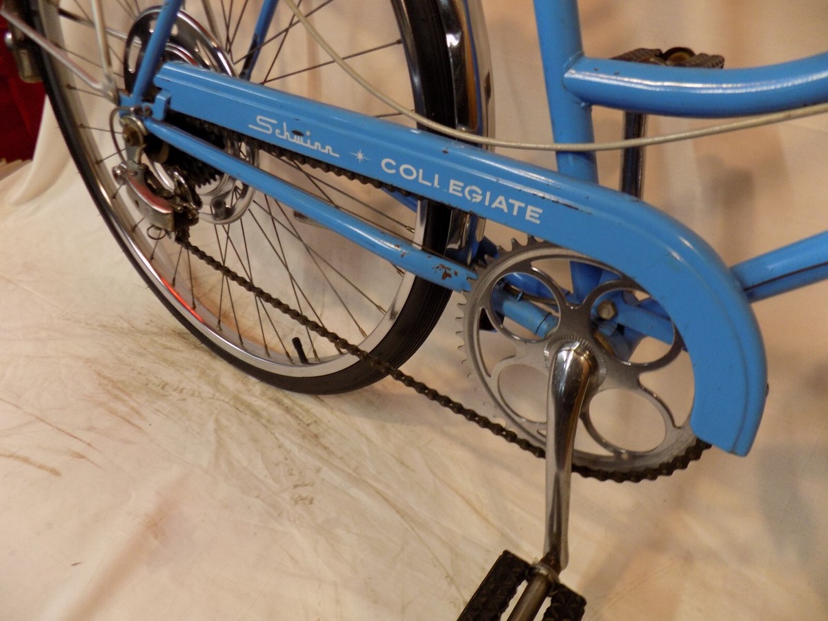 1974 SCHWINN COLLEGIATE 5-SPEED OPAQUE BLUE CRUISER BIKE SPEEDSTER