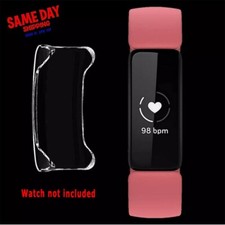 For Fitbit Inspire 3 Inspire3 TPU Full Protect Screen Protector Case Cover Clear