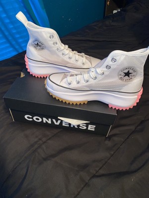 converse run star hike high concrete heat white