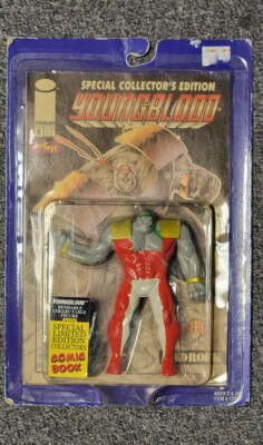 YOUNGBLOOD Badrock Bendable Collectible Figure w/Special Edition Comic Book NEW