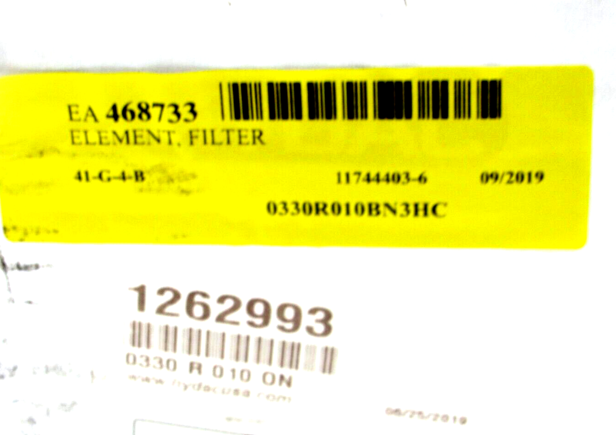 NEW HYDAC 0330R0100N ELEMENT FILTER 1262993 | eBay NEW HYDAC 0330R0100N ELEMENT FILTER 1262993 | eBay