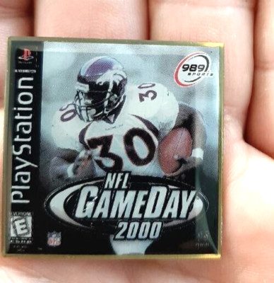 NFL GAME DAY 2000 Play Station Metal Pinback shows off your fandom | eBay