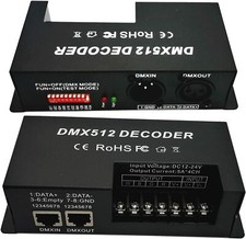 4 Channel DMX 512 Decoder RGBW PWM Dimmer Driver RGBW LED Strip Light Controller