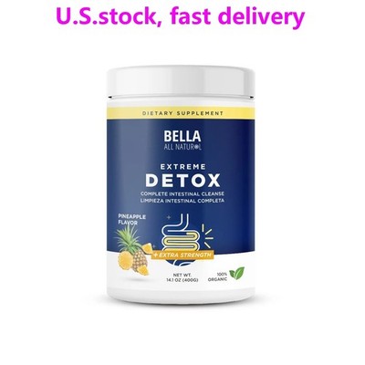 Bella All Natural Extreme Detox Powder Pineapple Flavor Colon Cleanse 400g