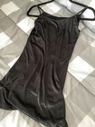 Black Slinky Nylon/Silk Feel Chemise, XL — photo 7