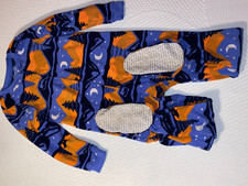 N8 Boys Size 7 CARTER'S Mountains Christmas Tree Fleece Footed Sleeper Pajamas