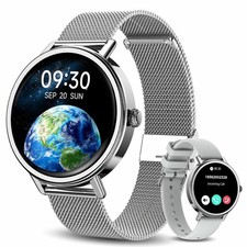 Smart Watch Women Bluetooth Answer/Make Calls Heart Rate Blood Pressure Monitor 