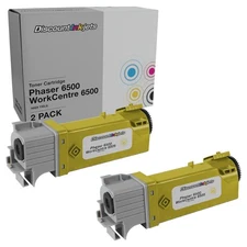 2PK 106R01596 for Xerox Yellow Laser Toner Cartridge Phaser 6500 WorkCentre 6505