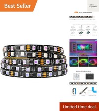 WS2811 IC RGB IC Addressable Dream Color LED Strip 16.4FT 60LEDs/m 20Pixels/m...