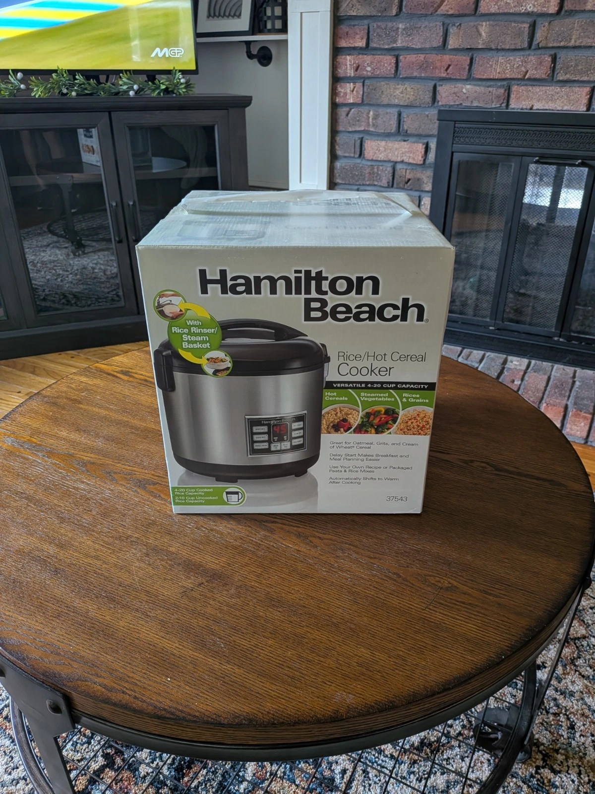 Hamilton Beach Programmable Rice Cooker: Model 37543, 20 Cup, Silver (Brand New)
Opens in a new wind
