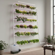 Hydroponic Site Grow Kit System 36/54/90/108 Planting Sites w/ Water Pump&Timer