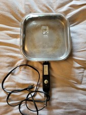 VINTAGE MID CENTURY SUNBEAM MODEL FP-L 76011 ALUMINIOWA ELEKTRYCZNA PATELNIA PATELNIA