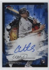 2024 Topps Finest Finest Auto Blue Refractor /99 Coco Montes #FA-CMO Auto 0c2