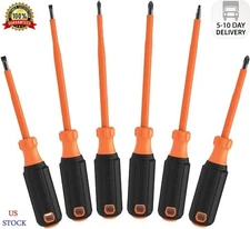 Klein Tools 85076INS Insulated Screwdriver Set, Made in USA, features 1000V Elec