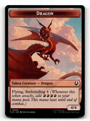 MTG - Dragon   Food (0019) Double-Sided Token - Avatar: The Last Airbender
