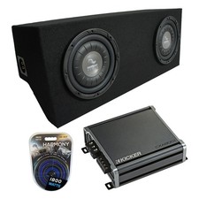 2005-2015 Ford Mustang Coupe Harmony F124 Dual 12" Custom Sub Box CXA800.1 Amp