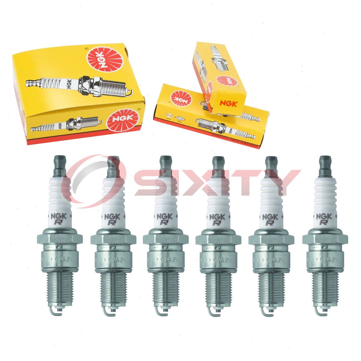 6 pcs NGK Standard Spark Plugs for 1987-2000 Dodge Grand Caravan 3.0L  3.0L rg