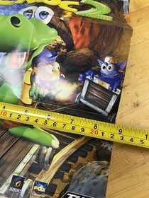 1999 Croc 2 Dreamcast PS1 PSX Game Boy Color Vintage Promo Poster Ad Art