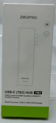 NEW ZMUIPNG Multi-Function USB-C (TB3) HUB 7in2 Dongle For Macs ZM1818 (G1-3A)