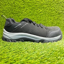 Skechers Relment Byrin Mens Size 7.5 Black Waterproof Composite Toe Work Shoes