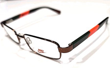 Nike 5573 218 Kids Brown Metal Rectangle Eyeglasses Frame 48-16 130 New