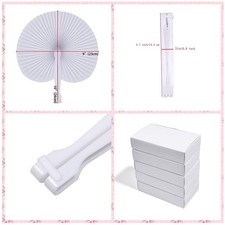 100 White Paper Fans for Wedding  Parties