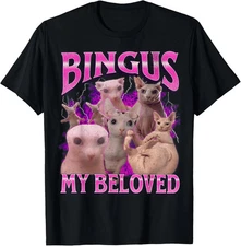 Vintage Retro Bingus My Beloved Funny Sphinx Cat Meme Bootleg Graphic TRENDINGGG