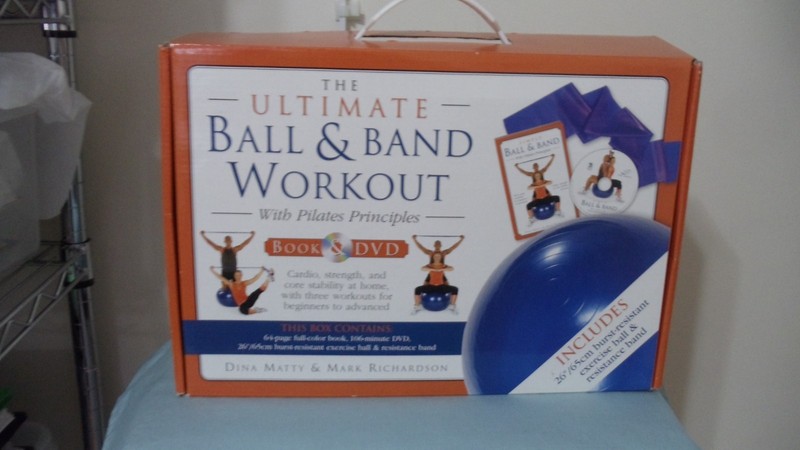 New Ultimate (Exercise)Ball & Band Workout Kit w/DVD,Book,Ball & Band