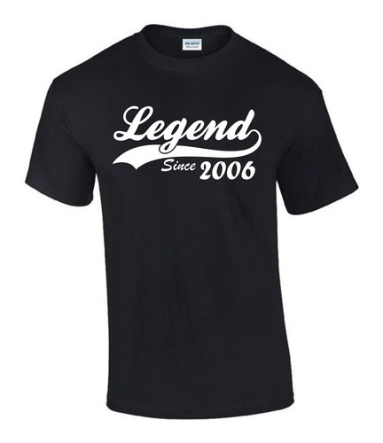 Divertida Camiseta Leyenda Desde 2006 20 Cumpleaños Unisex Hombre Mujer T0772 - Imagen 2 de 11