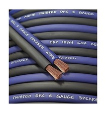 100' feet OFC True 8 Gauge AWG Oxygen Free Copper Speaker Wire Car Home Audio