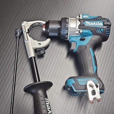 Makita LXT Brushless Cordless Drill with hammer drill Keyless Chuck Aux Handle 