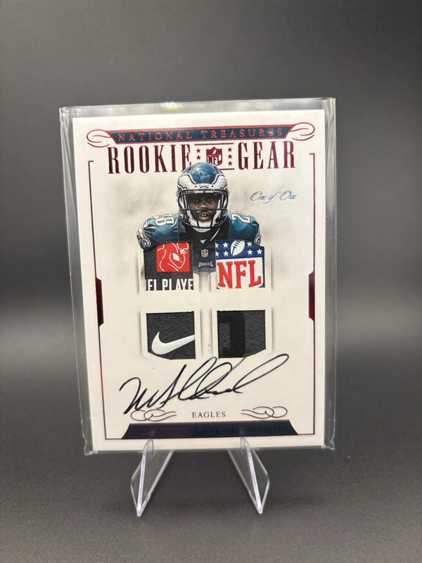 *1/1* 2016 Panini National Treasures - Rookie Gear Quad Mat. Wendell Smallwood