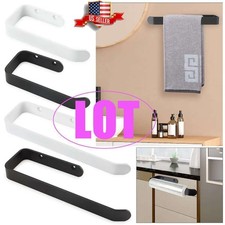 Self Adhesive Towel Rod Bar Wall Bath Towel Holder Rail Rack Kitchen Bathroom