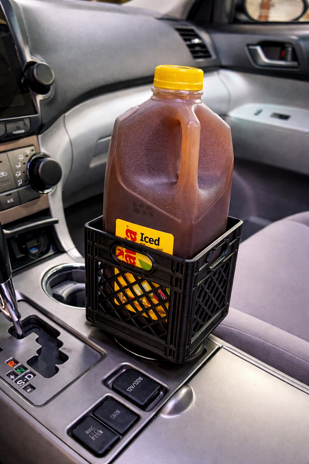 3D Printed Half Gallon Cup Holder Classic Milk Crate Style Tea / Milk / Juice