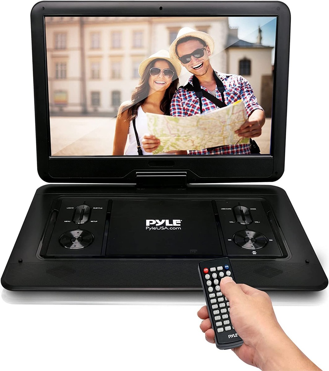 Pyle 15.6'' Portable Multimedia Disc Player Hi-Res HD DVD Dual