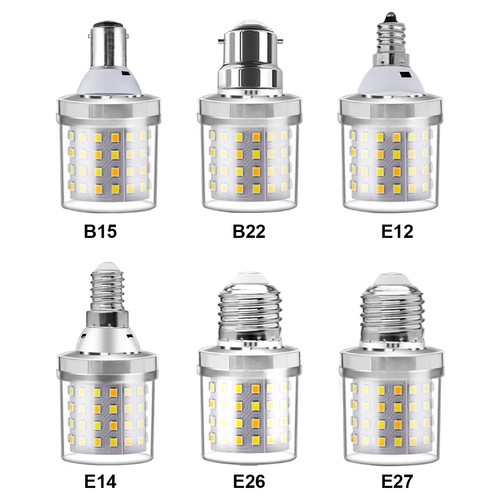 9w Led Corn Light Bulb E27 E14 B22 Lamp Daylight E26 110v Flicker-free Lighting - Picture 2 of 15