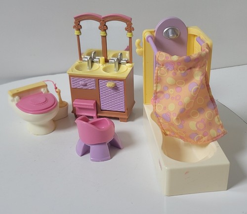 Fisher Price Loving Family Set Bagno - Vasca da Bagno Vanity WC Vasino Allenamento - Foto 2 di 24