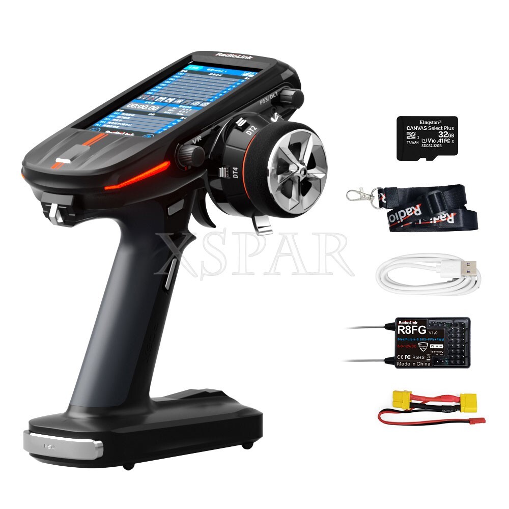 Radiolink RC8X 1968.5FT 2.4G 8CH RC Receiver Transmitter 4.3