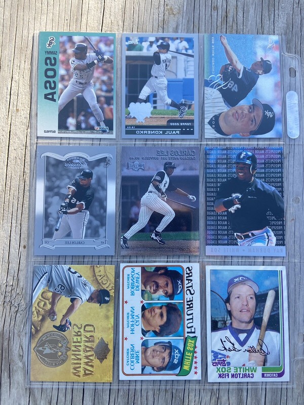 BASEBALL CARDS, CHICAGO WHITE SOX, 36 CARD LOT
