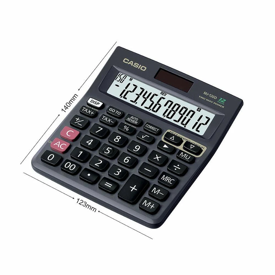 Casio MJ-120D MJ120D 150 Step Check Correct Desktop Calculator 12 Digit Display - Image 3 of 4