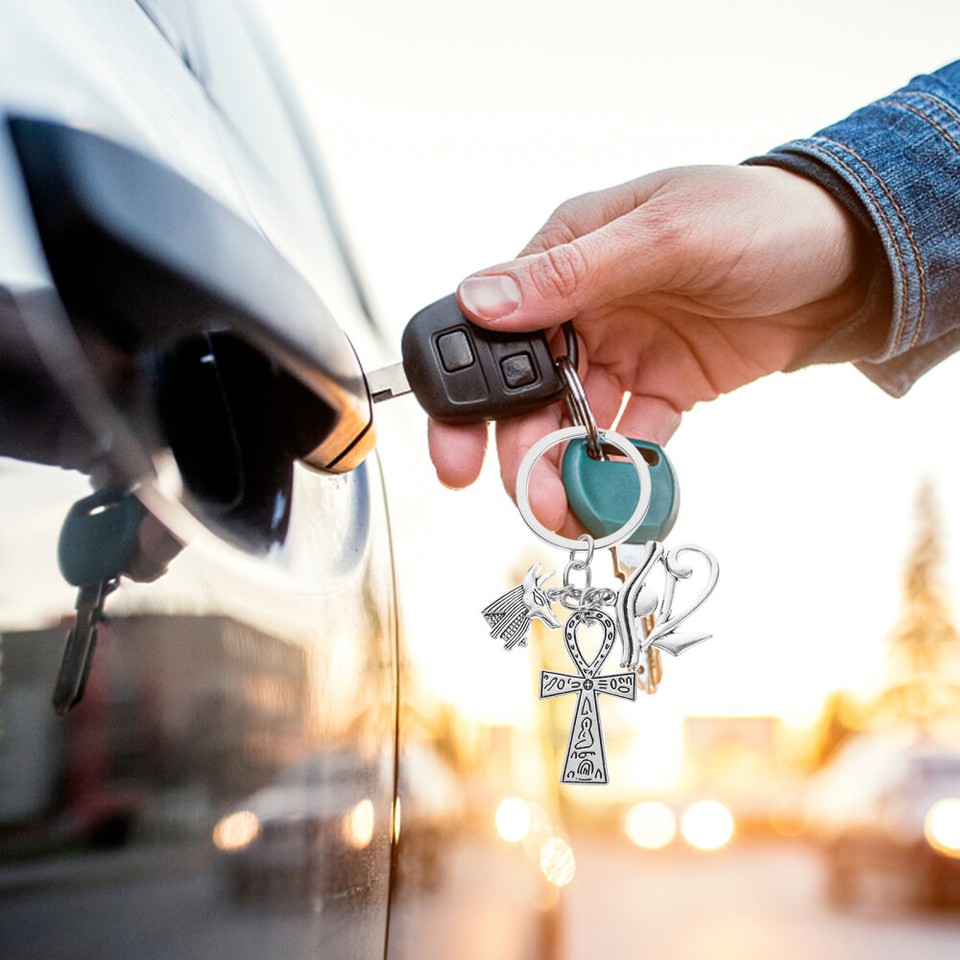 Egyptian Cross Charm Bag Pendant Keychain Novelty Keychains eBay