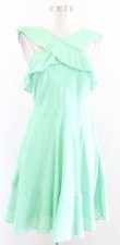 Banana Republic Seafoam Green Ruffle Halter A Line Fit and Flare Dress Size 2 
