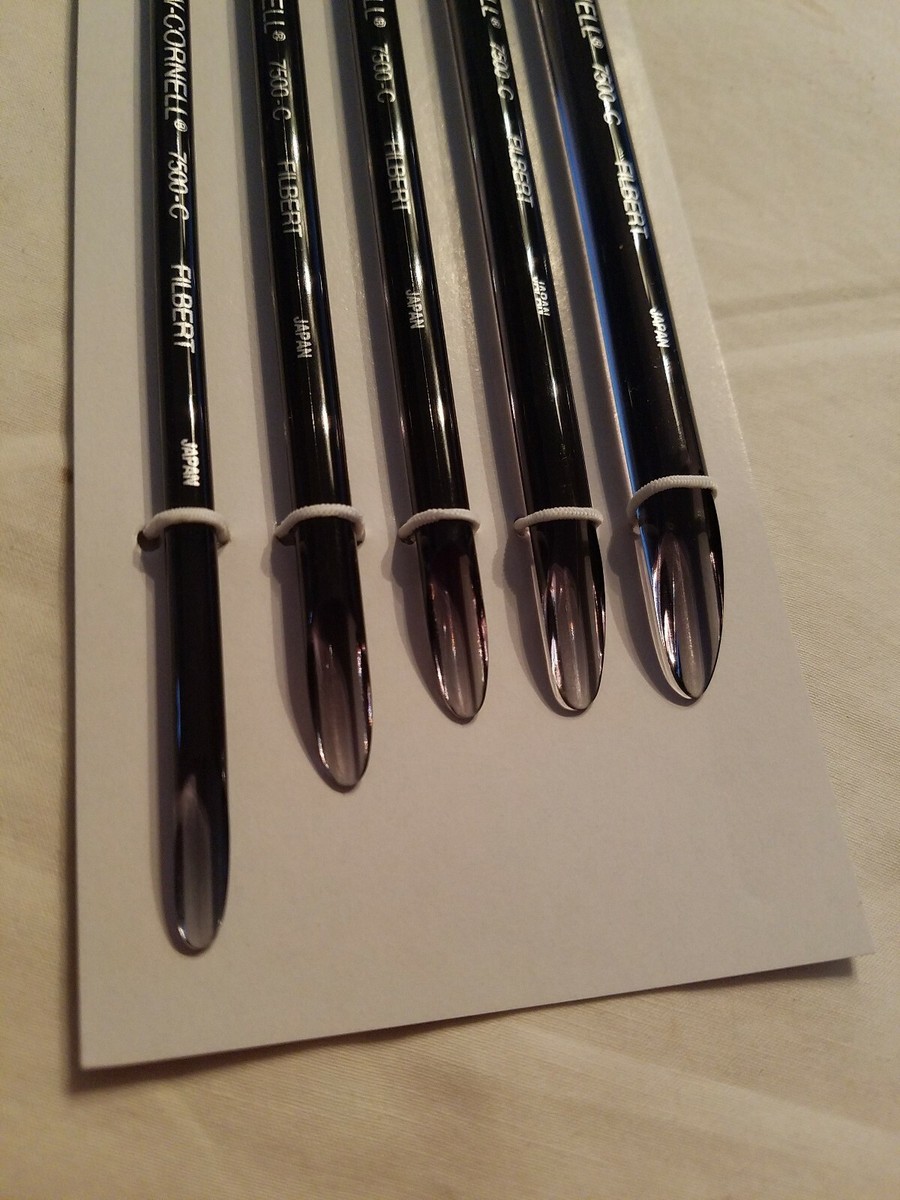 FILBERT 7500C GOLDEN TAKLON LOEW CORNELL SET 5 PAINT BRUSHES