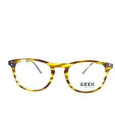 Geek Eyewear Lester Eyeglasses Brown Tortoise Full Rim Frame 48[]18 145 mm