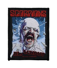 Scorpions Blackout Metal Battle Woven Sew On Patch 19-1