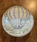 * 1960 RARE FR. ROBERT 19-9-1784 LA CAROLINA HOT AIR BALLOON GLASS PAPERWEIGHT *