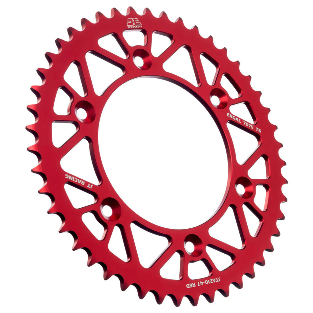 JT Aluminium Rear Sprocket Honda CR 80/85 86-07, CRF150R 07-26 Red