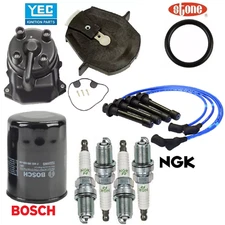 Tune Up Kit Cap Rotor Oil Filters Wire Plugs for Honda Odyssey L4; 2.3L 1998